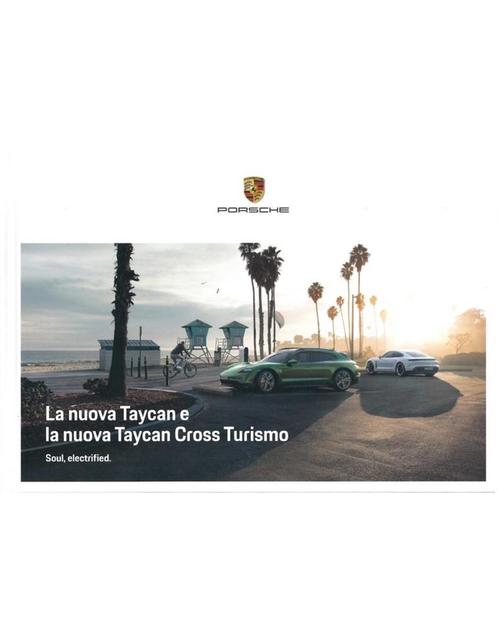2021 PORSCHE TAYCAN & TAYCAN CROSS TURISMO BROCHURE ITALIA.., Boeken, Auto's | Folders en Tijdschriften, Ophalen of Verzenden