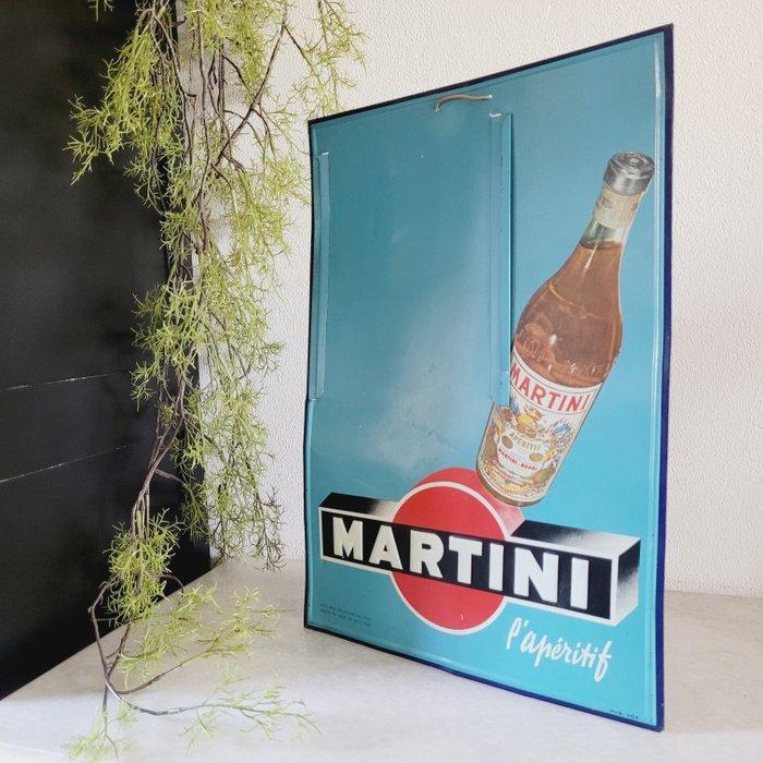Martini Vermouth, Reclamebord, 1948 - Reclamebord - Metaal, Antiek en Kunst, Antiek | Wandborden en Tegels