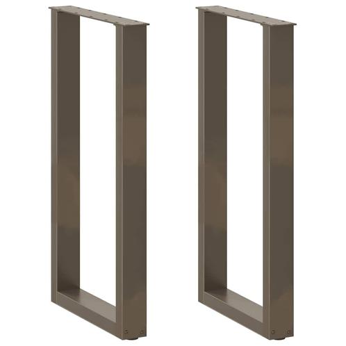 vidaXL Salontafelpoten 2 st U-vormig 40x(90-91) cm staal, Huis en Inrichting, Tafelonderdelen, Nieuw, Verzenden
