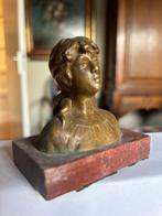 Decoratief ornament - Frankrijk - Bronzen buste, Antiek en Kunst