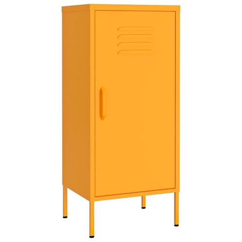 Mosterdgele Opbergkast Staal | Tweede Kansje | Ruim & Sterk, Huis en Inrichting, Kasten | Roldeurkasten en Archiefkasten, 25 tot 50 cm