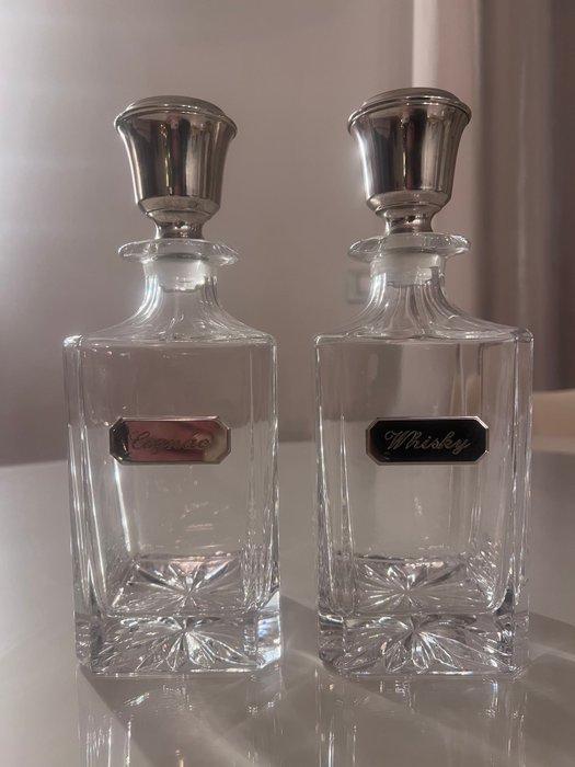 Fles (2) - Glas, Antiquités & Art, Curiosités & Brocante