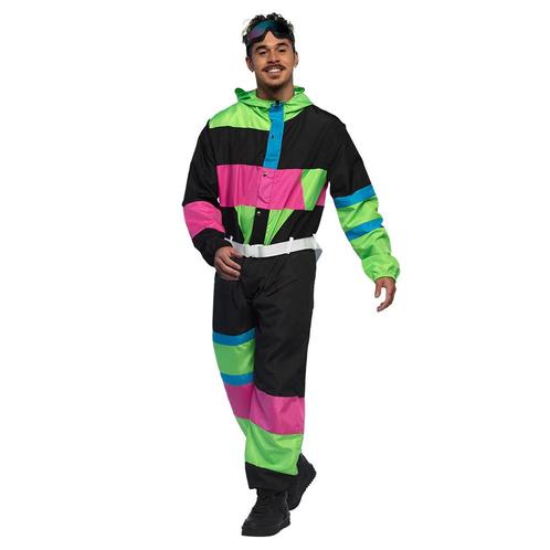 Neon 80S Skipak Heren, Kleding | Heren, Carnavalskleding en Feestkleding, Nieuw, Verzenden