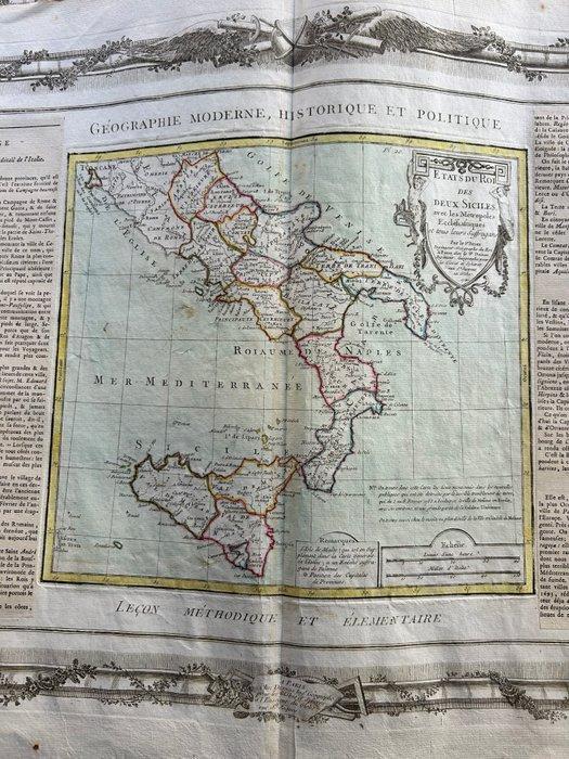 Italië - Koninkrijk Napels en Sicilië / Puglia / Liparische, Boeken, Atlassen en Landkaarten