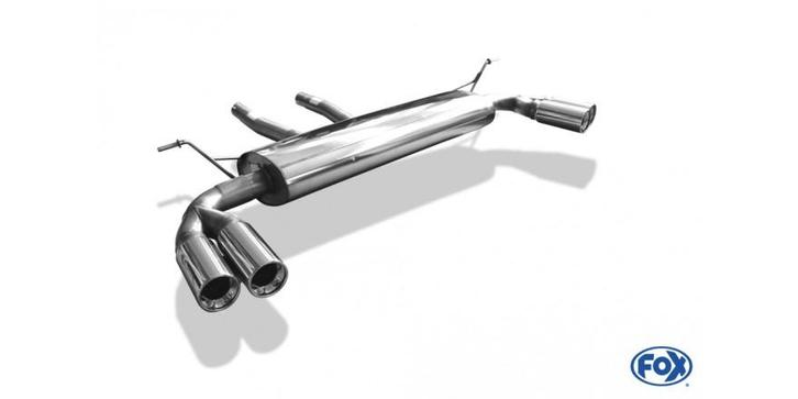 FOX Porsche Cayenne einddemper rechts/links met Y-aansluitst, Autos : Pièces & Accessoires, Systèmes d'échappement, Envoi