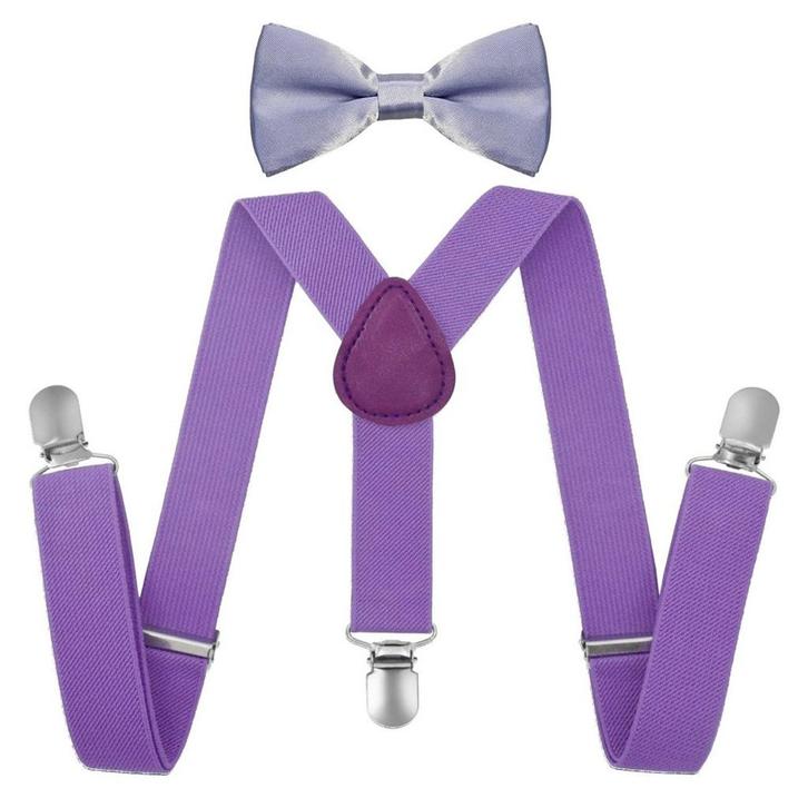 Fako Fashion - Kinder Bretels Met Vlinderstrik - 65cm -, Enfants & Bébés, Vêtements enfant | Autre, Envoi