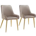 tectake Eetkamerstoel Avane, fluweeloptiek, draagkracht 120, Huis en Inrichting, Verzenden, Nieuw