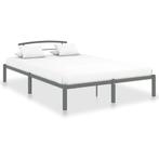 vidaXL Cadre de lit sans matelas gris mÃ©tal 120x200 cm, Verzenden, Neuf