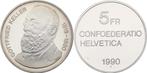 5 Franken 1990 Schweiz Gottfried Keller koper-nikkel
