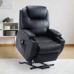 TV-fauteuil - Relax Deluxe - Verstelbaar - Zwart, Huis en Inrichting, Stoelen, Zwart, Nieuw, Ophalen of Verzenden, Modern