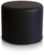 Design poef van eco-leer - zwart - 43cm x 53cm - stijlvol..., Huis en Inrichting, Zetels | Voetbanken en poefs, Minder dan 50 cm