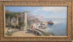 Heinrich Hiller (1846-1912) - Veduta di Amalfi, Antiek en Kunst, Kunst | Schilderijen | Klassiek