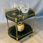 Salontafel - Messing, Glas, Italiaans design uit de jaren