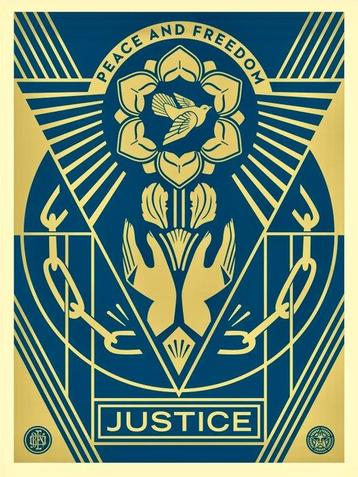 Shepard Fairey (OBEY) (1970) - Peace and Freedom - No