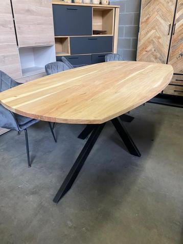 Fiori eettafel Deens ovaal, zwart (nieuw, outlet), Huis en Inrichting, Tafels | Eettafels, Nieuw, Overige houtsoorten