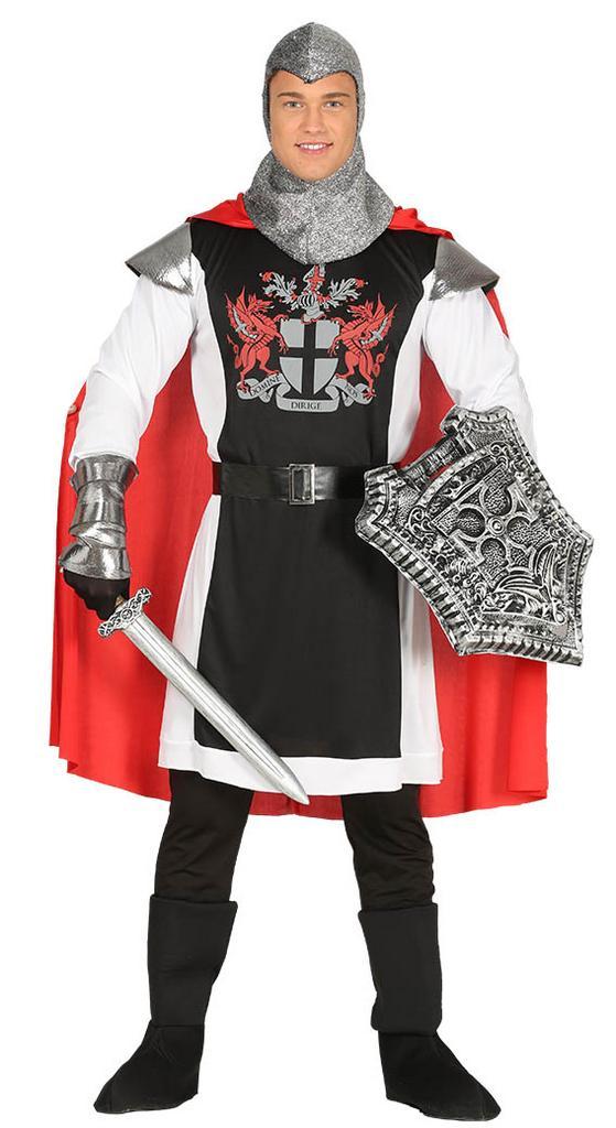 Ridderpak Rode Cape, Kleding | Heren, Carnavalskleding en Feestkleding, Nieuw, Verzenden