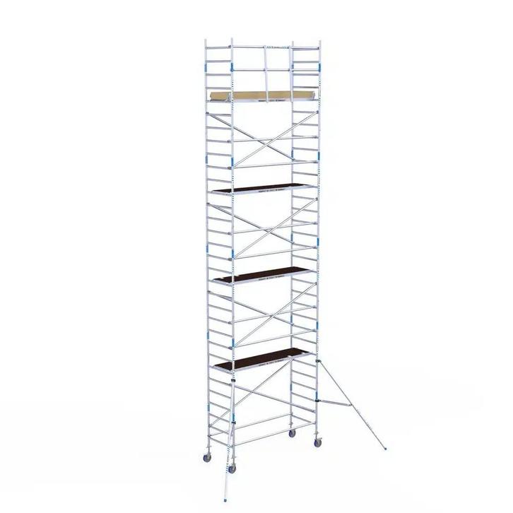 Basic rolsteiger 90 x 10,2m WH met voorloopleuning, Doe-het-zelf en Bouw, Steigers, Verzenden