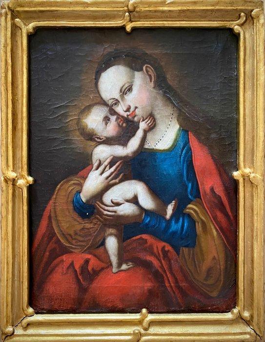 Lucas Cranach (1472-1533), Navolger van - Madonna con, Antiek en Kunst, Kunst | Schilderijen | Klassiek