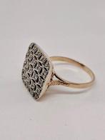 Ring - 14 karaat Geel goud Diamant (Natuurlijk)