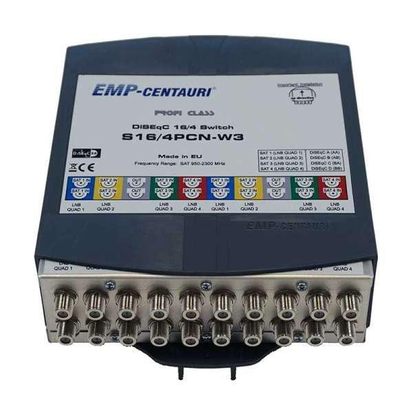 EMP DiSEqC 4 x 4 switch - 4 satellietposties voor 4 gebruike, Computers en Software, Netwerk switches, Nieuw, Ophalen of Verzenden