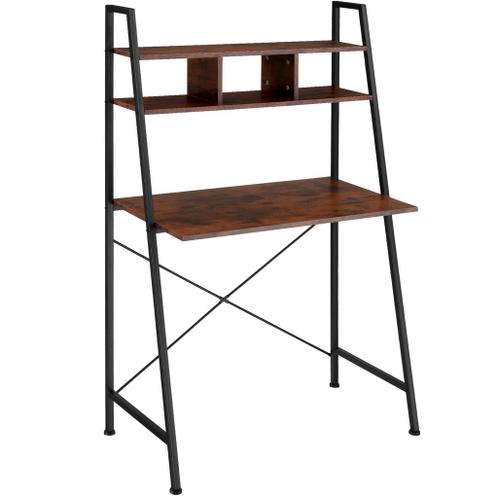 Bureau Exeter 85,5x46,5x140cm - industrieel donkerbruin