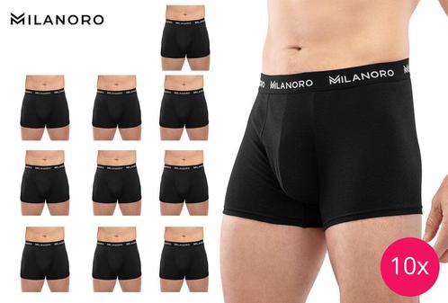 Tweedekans | Milanoro boxershorts - zwarte set van 10 -, Kleding | Heren, Ondergoed, Ophalen of Verzenden