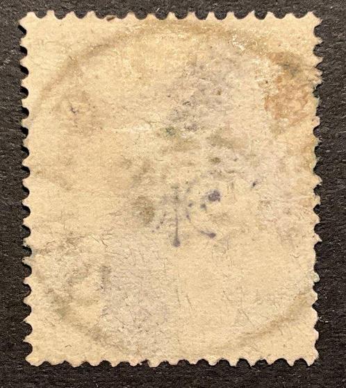 België 1869/1883 - Leopold II 5 frank lichtbruin OBP 37A met, Postzegels en Munten, Postzegels | Europa | België