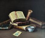 S, Torres (XX) - Bodegón de libros, Antiek en Kunst