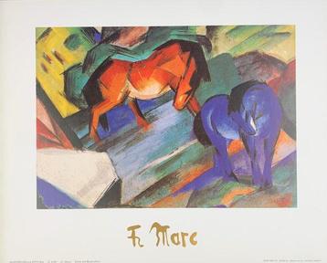 Franz Marc (1880-1916) - Rotes und blaues Pferd, 1912 -
