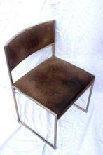 Mario Sabot - Willy Rizzo - Chaise (3) - Suède - Ensemble de