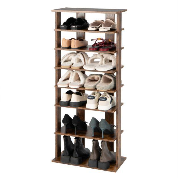 2dekans | Coast Schoenenrek - 7 Niveaus - Hout - 47 x 25,5 x, Huis en Inrichting, Kasten | Schoenenkasten, Ophalen of Verzenden