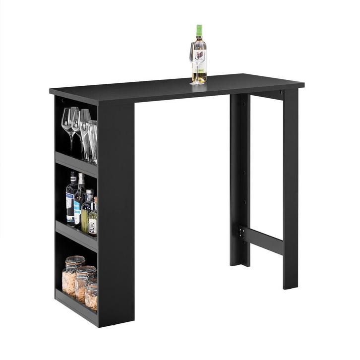 2dekans | SoBuy FWT17-II-SCH Hoge Keukentafel – Staande, Maison & Meubles, Tables | Tables à manger, Enlèvement ou Envoi