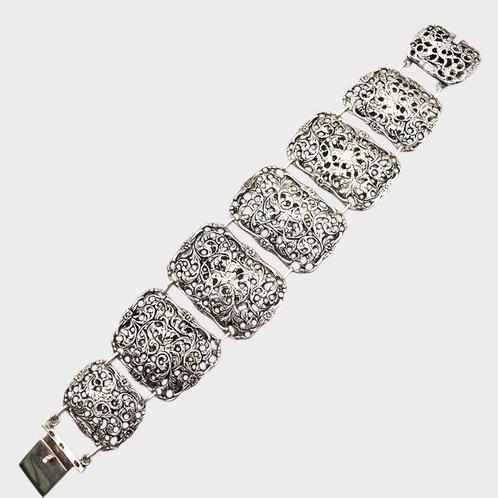 Sans Prix de Réserve - Bracelet Argent - H.Hooykaas Art déco, Handtassen en Accessoires, Antieke sieraden
