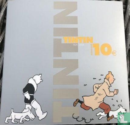 België 10 euro 2004 (PROOF - folder) 75 years of Tintin, Postzegels en Munten, Munten | België, Losse munt, Goud, Zilver, Verzenden