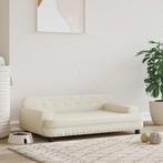 vidaXL Hondenmand 90x53x30 cm kunstleer crèmekleurig, Verzenden, Nieuw