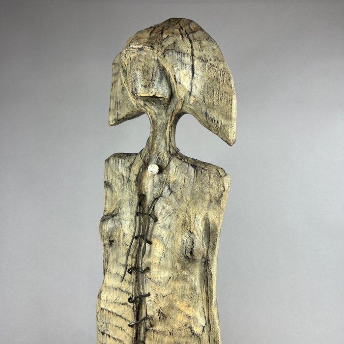 Karol Dusza (XX-XXI) - My beautiful woman - 73cm wooden, Antiek en Kunst, Kunst | Designobjecten
