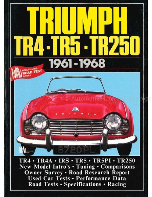 TRIUMPH TR4, TR5, TR250: 1961-1968 (BROOKLANDS), Boeken, Auto's | Boeken