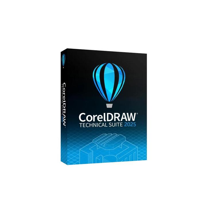 CorelDRAW Technical Suite 2025 | Eenmalig Betalen | Direct, Motoren, Onderdelen | Merk-onafhankelijk, Verzenden