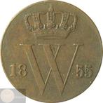 Nederland. Willem III. 1/2 Cent 1855 ZELDZAAM, Postzegels en Munten