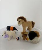 Steiff - Pluche dier Lot de 4 peluches Steiff. - 1980-1990 -, Antiek en Kunst