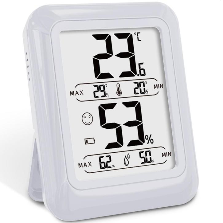 Strex Digitale Thermo Hygrometer Wit - Digitale Thermo Meter, Huis en Inrichting, Woonaccessoires | Thermometers, Verzenden