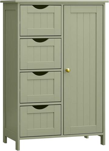 Badkamerkast - 82 cm hoog - bijzetkast - 4 laden en een beschikbaar voor biedingen