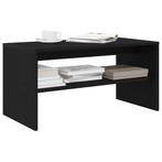 vidaXL Tv-meubel 80x40x40 cm spaanplaat zwart eikenkleurig, Huis en Inrichting, Verzenden, Nieuw