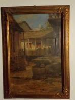 Scuola romana (XIX-XX) - Paesaggio rupestre, Antiek en Kunst