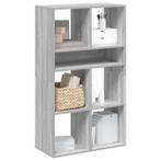 vidaXL Boekenkast 66x31x112 cm bewerkt hout grijs sonoma, Verzenden, Nieuw