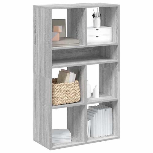 vidaXL Boekenkast 66x31x112 cm bewerkt hout grijs sonoma, Huis en Inrichting, Kasten | Boekenkasten, Nieuw, Verzenden