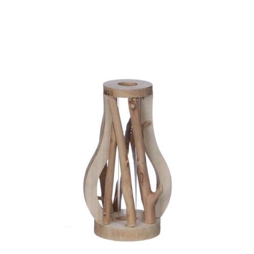Decoratief drijfhout met reageerbuis l.9,5 w.7,5 h.15,5 cm, Hobby en Vrije tijd, Knutselen, Nieuw