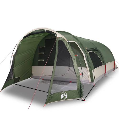 Tent 8 Personen Groen | 40% Korting | Tweede Kansje, Caravans en Kamperen, Tenten, meer dan 6, Nieuw, Verzenden
