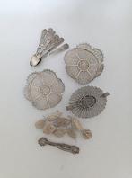 Filigree Fruits Baskets Tongs and 6 Spoons - Miniatuur