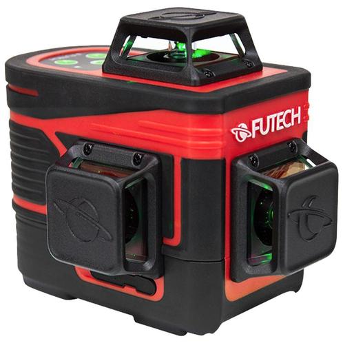 FUTECH MultiCross 3D Compact 3x360 Kruislijnlaser Groen, Bricolage & Construction, Instruments de mesure, Enlèvement ou Envoi